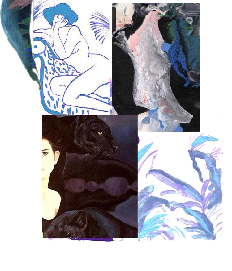 Red Dune Black Leopard in Repose Double-Layer Mulberry Silk Draped Maxi Dress