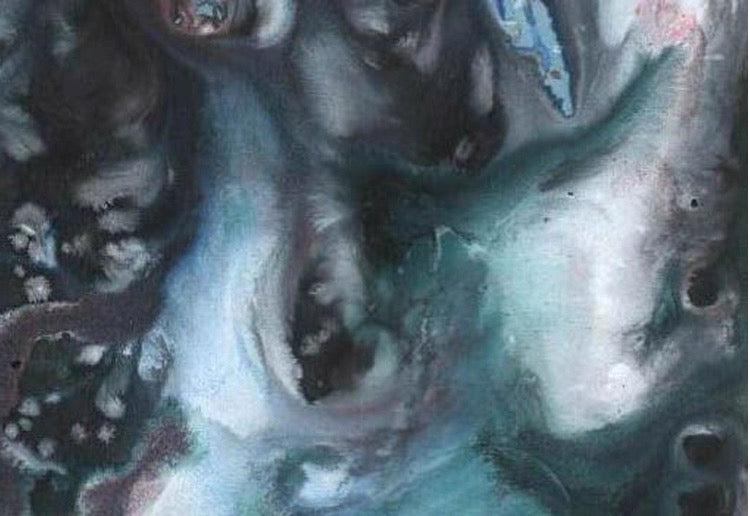 Red Dune Black Leopard in Repose Double-Layer Mulberry Silk Draped Maxi Dress