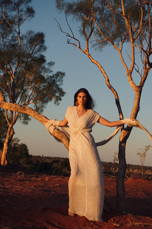 Athens Ancient Greece Collection - Natural Hemp Chiton Dress