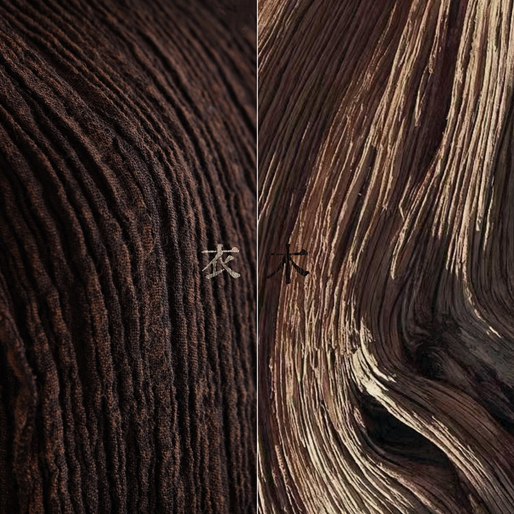 The Painter's Muse: A Sculpted Linen Mermaid Dress in  Earthy Bark & Deep Emerald