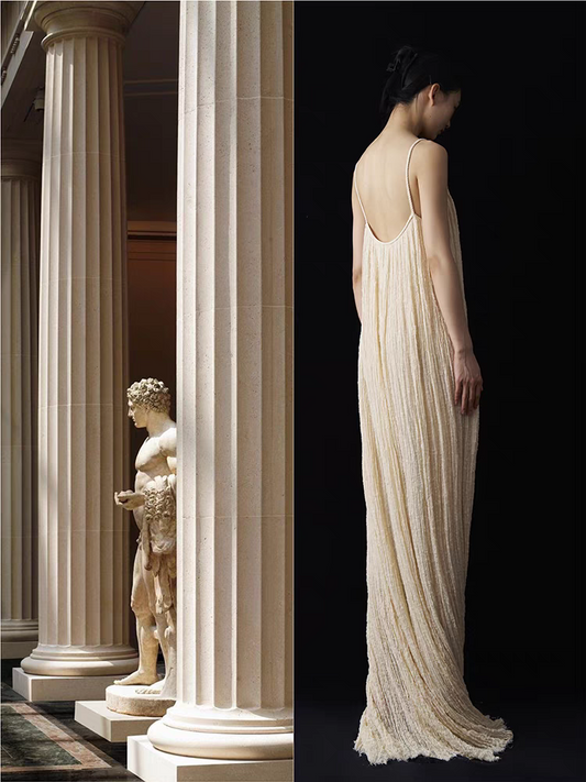 Ancient Greece Collection - Muse’s Robe (Hand-Brushed Linen)